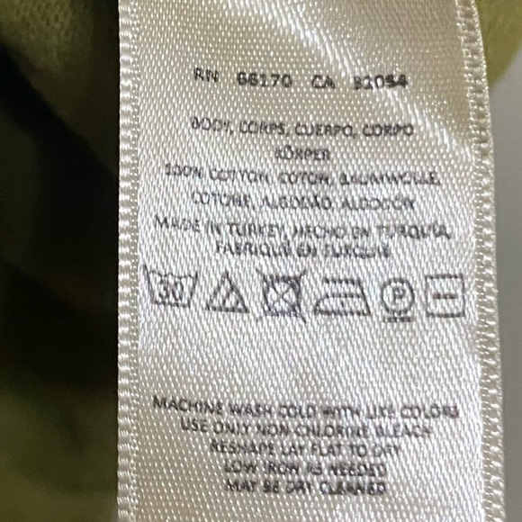 anthropolgie Postmark Olive Green One-shoulder Top size Sm - Picture 5 of 6